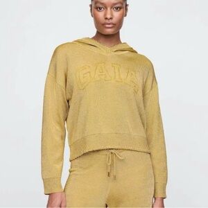 GAP X Cult Gaia Metallic Gold Sweatshirt